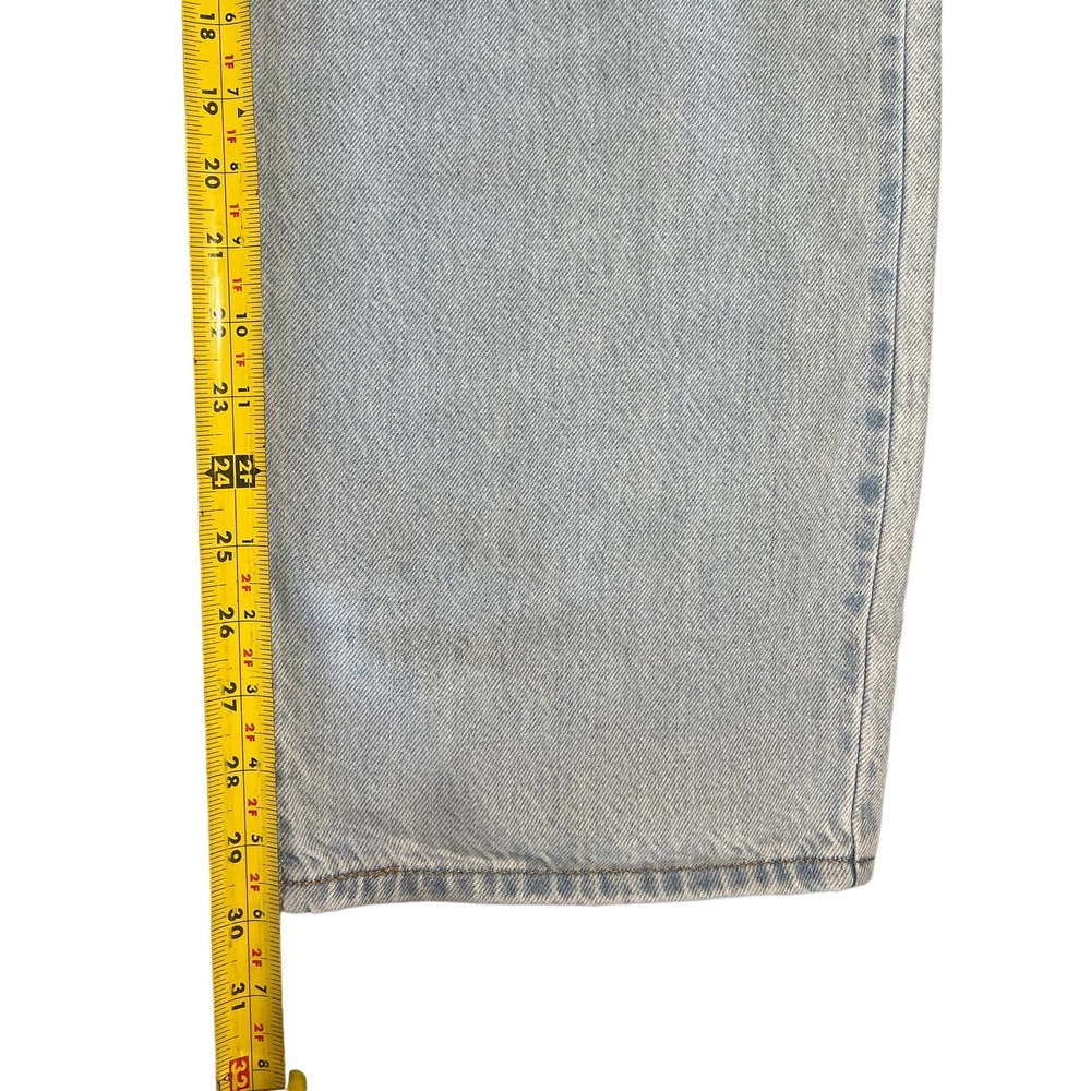 Levi's Premium Denim Baggy Dad Jeans Light Sugar Size 27 X 30 Light Indigo - Picture 11 of 11